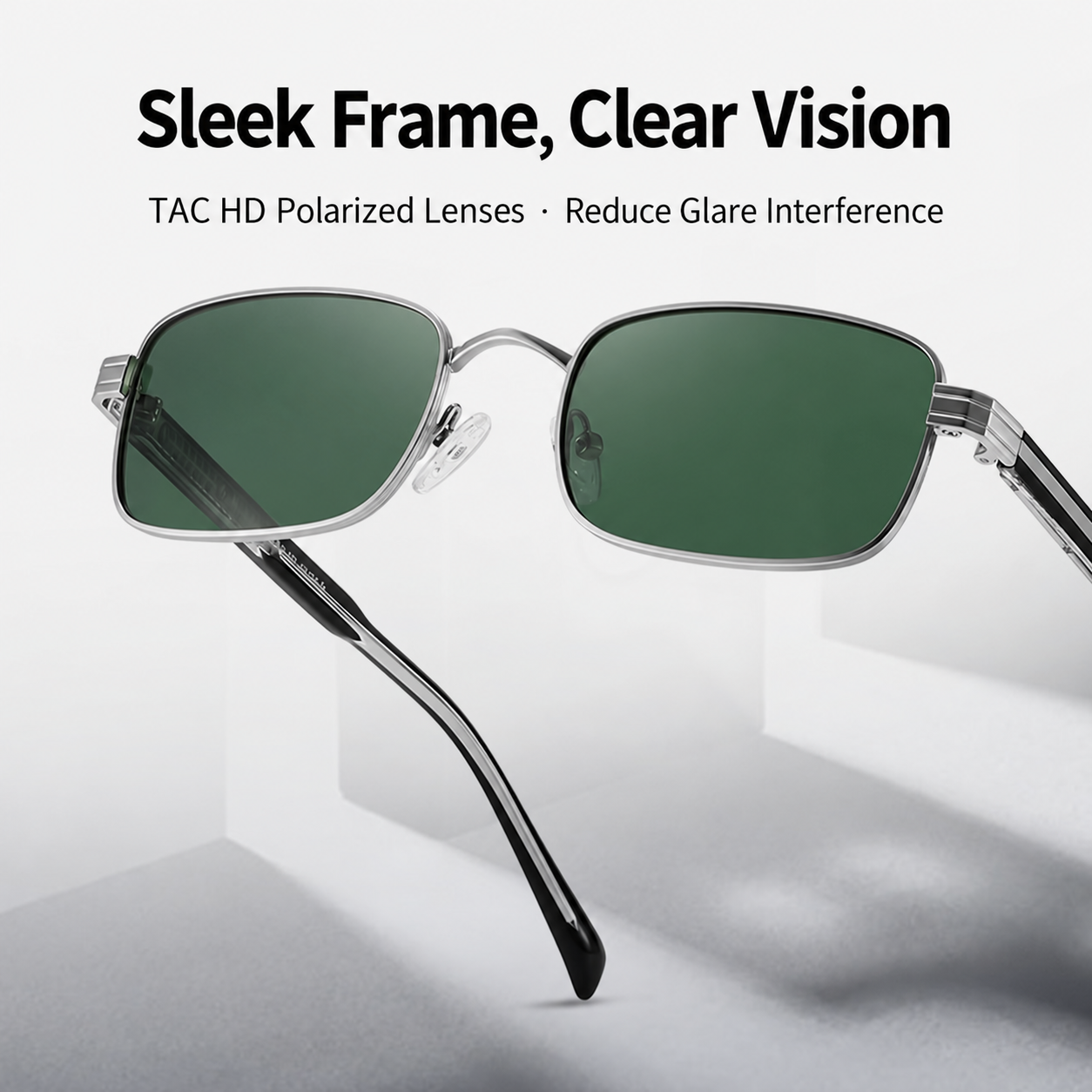 Eyeao Square Metal Acetate Polarized UV400 S15219