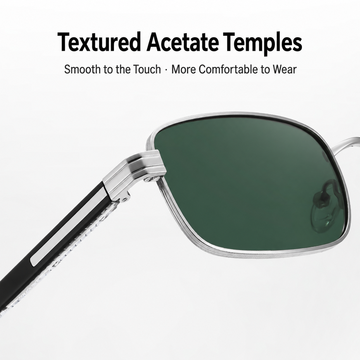 Eyeao Square Metal Acetate Polarized UV400 S15219