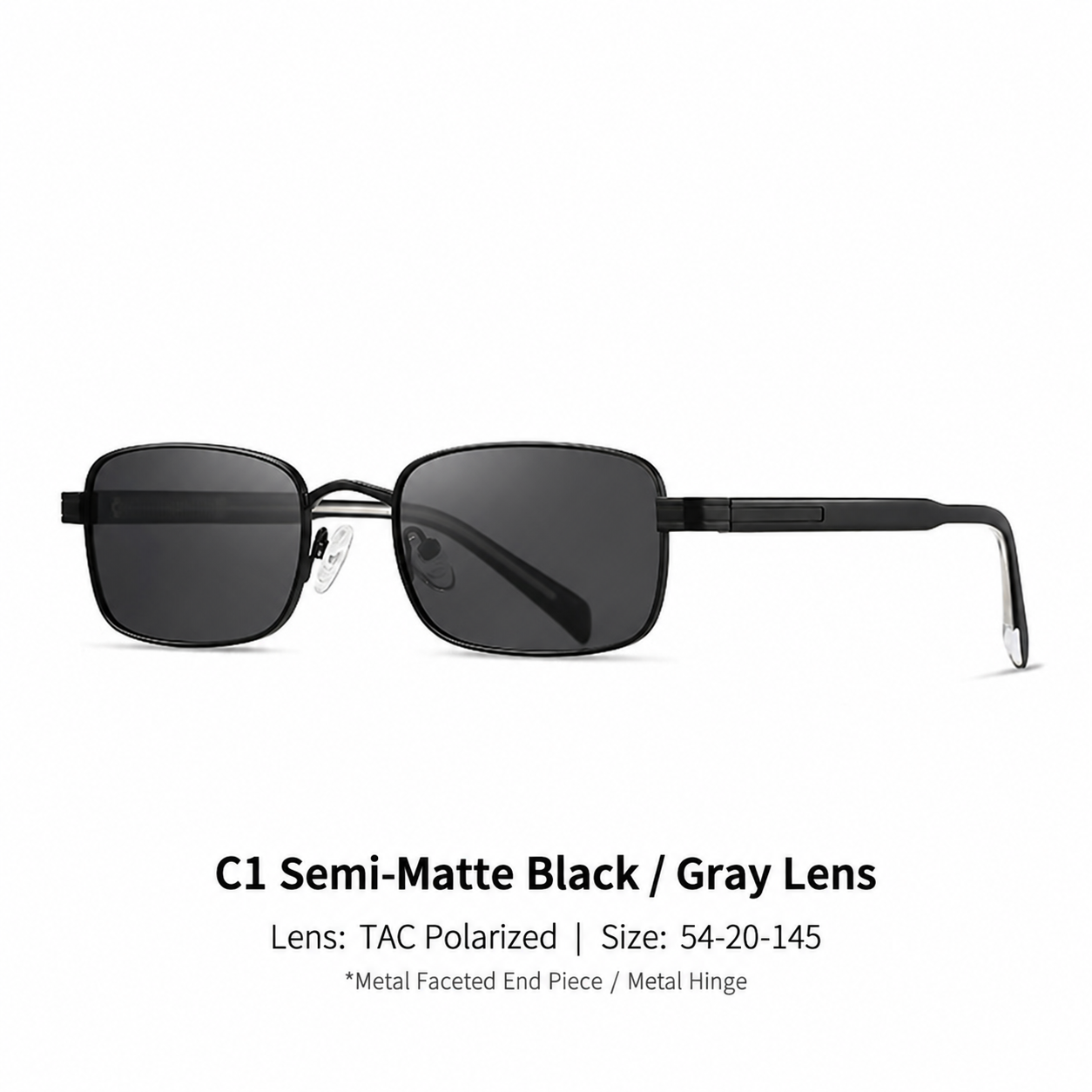 Eyeao Square Metal Acetate Polarized UV400 S15219