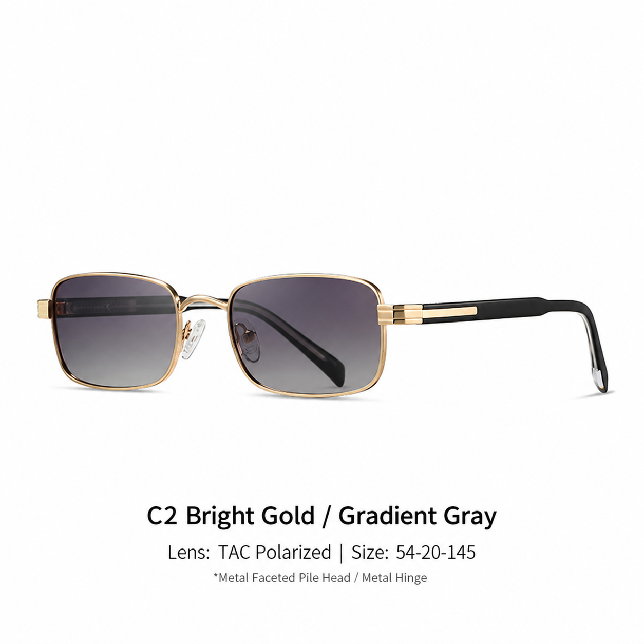Eyeao Square Metal Acetate Polarized UV400 S15219