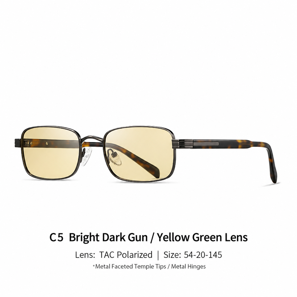 Eyeao Square Metal Acetate Polarized UV400 S15219