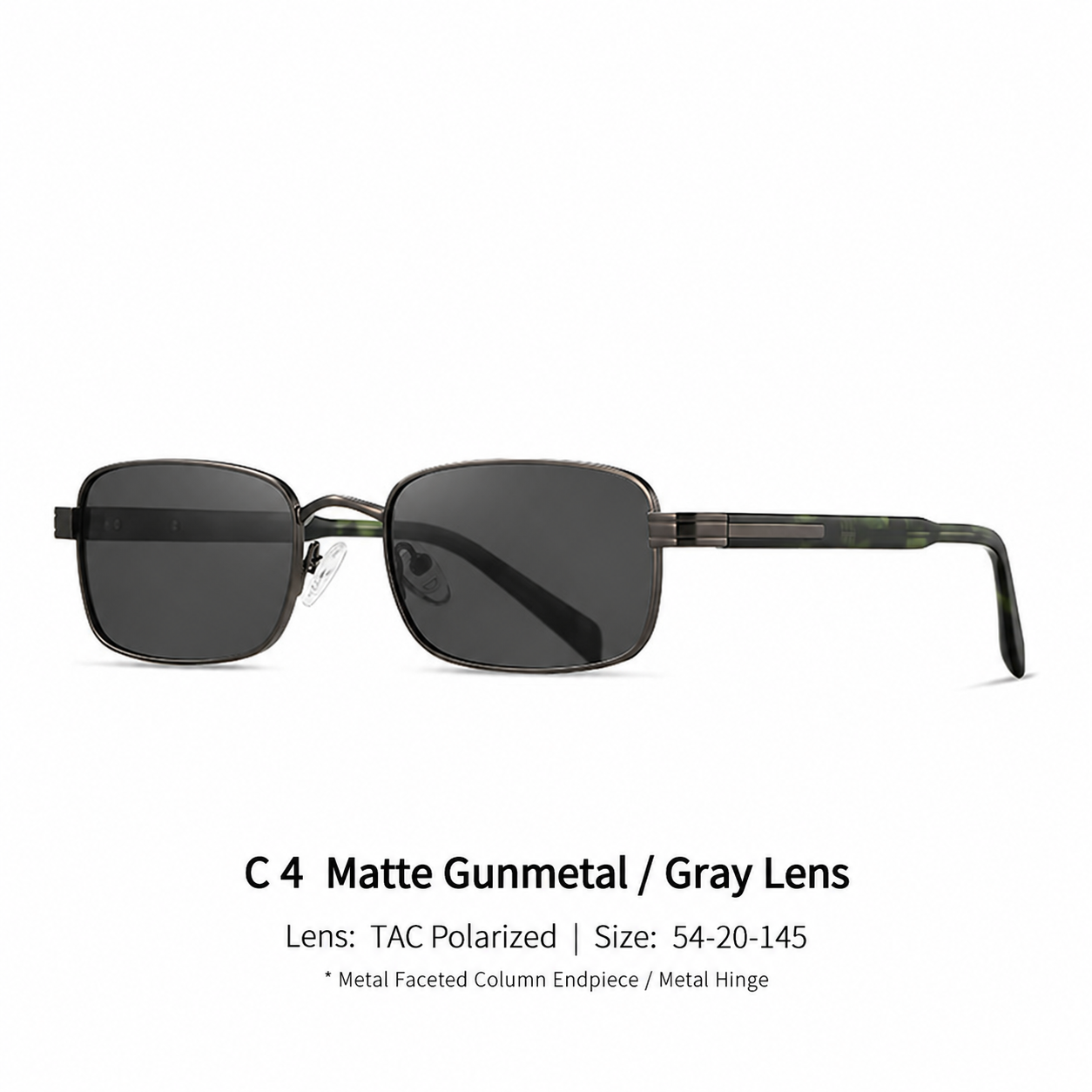 Eyeao Square Metal Acetate Polarized UV400 S15219