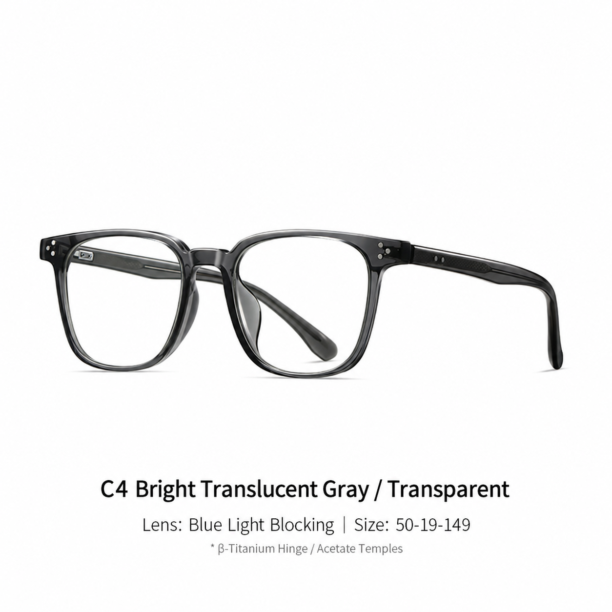 Eyeao Oval Blue light blocking Optical frames TR4001