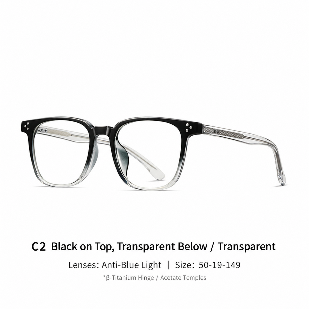 Eyeao Oval Blue light blocking Optical frames TR4001