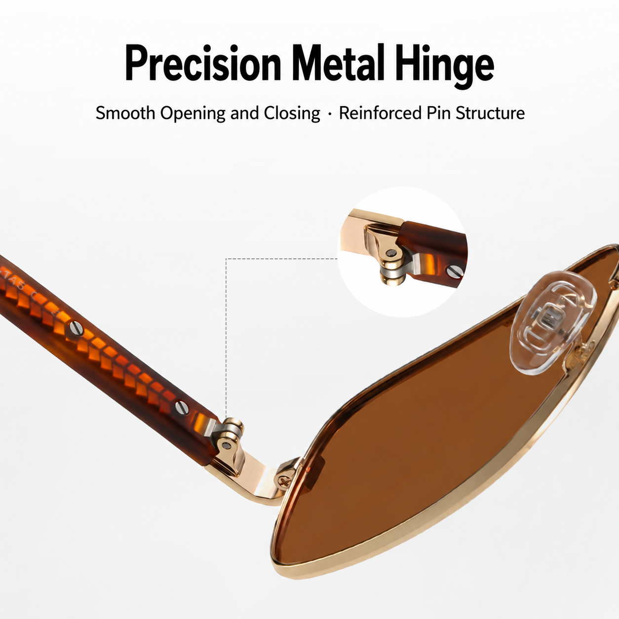 Eyeao Metal Acetate Polarized Sunglasses S15221