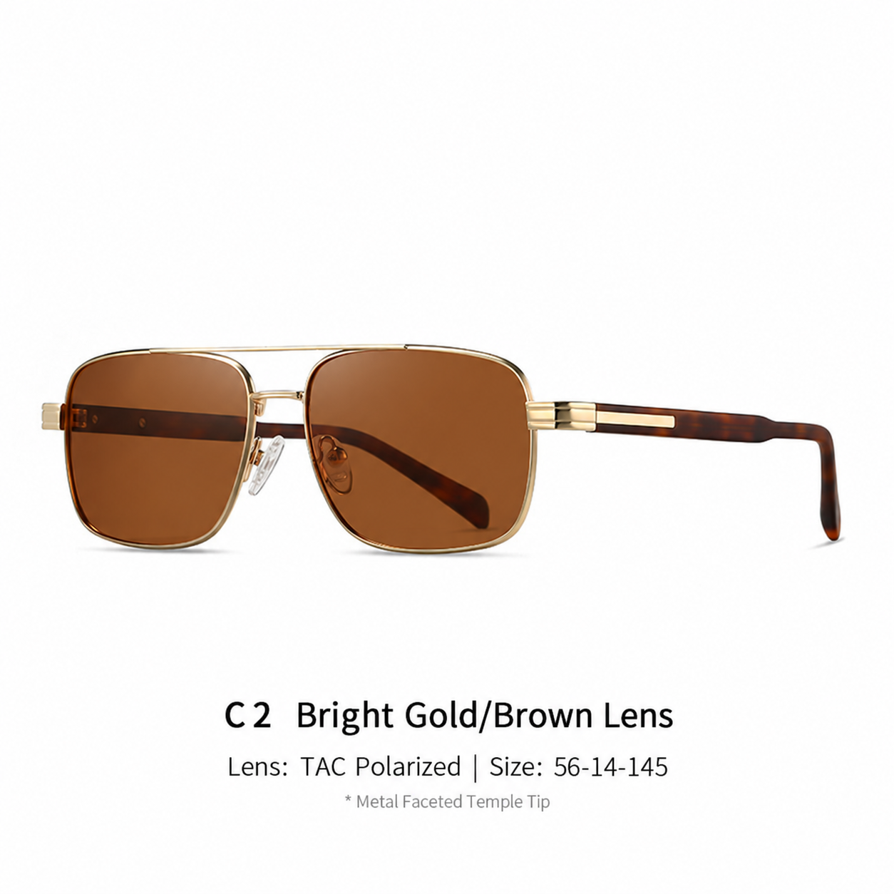 Eyeao Metal Acetate Polarized Sunglasses S15221