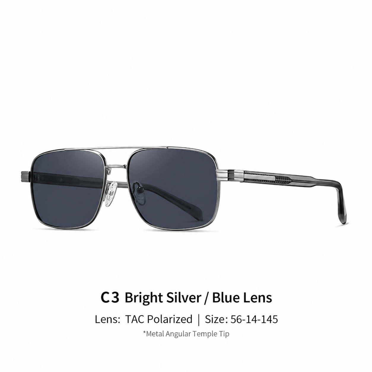 Eyeao Metal Acetate Polarized Sunglasses S15221