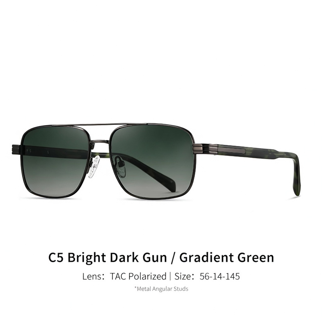 Eyeao Metal Acetate Polarized Sunglasses S15221