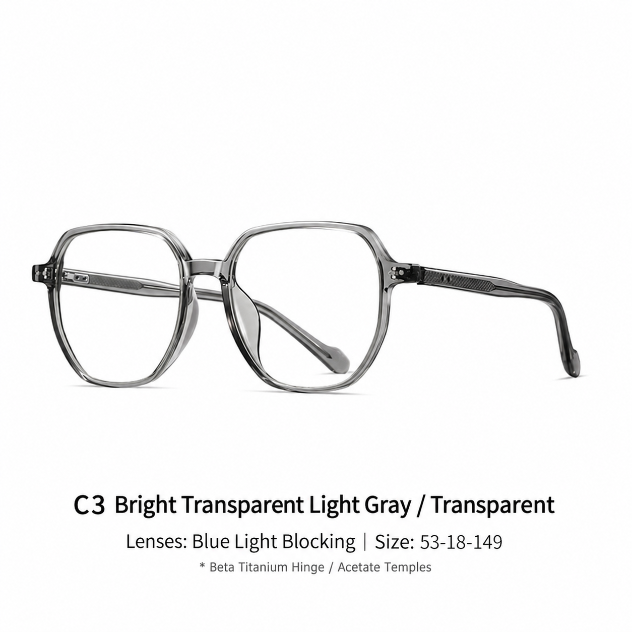 Eyeao Acetate Blue light blocking Optical frames TR4002