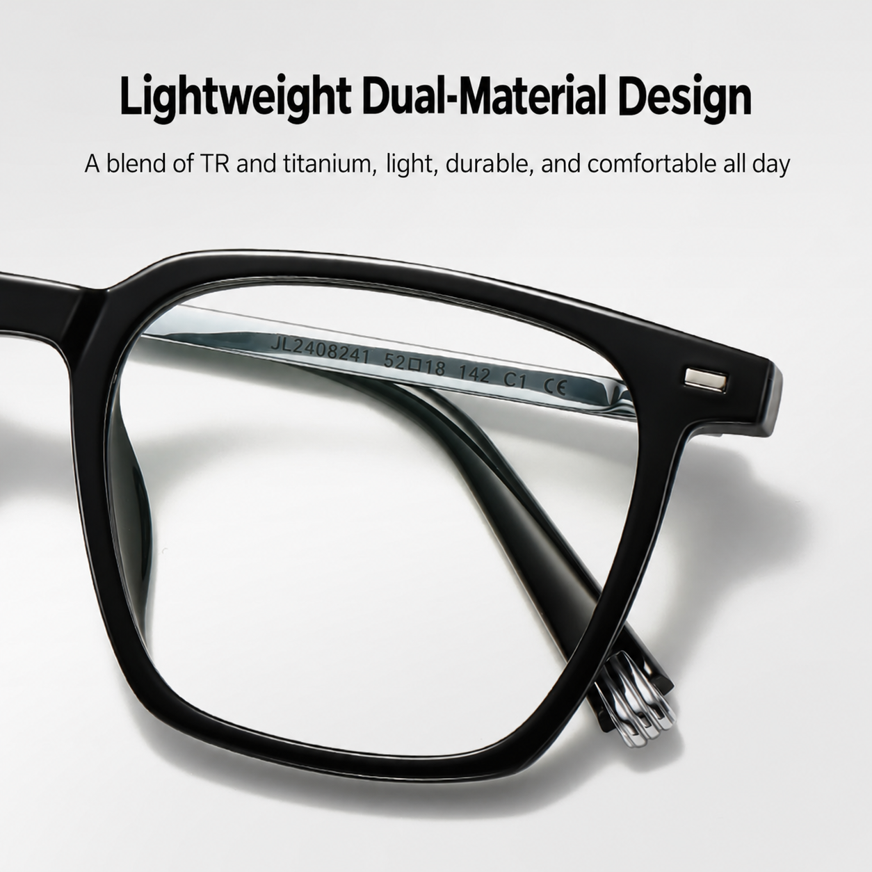 Eyeao Titanium Blue light blocking Optical frames TR4004