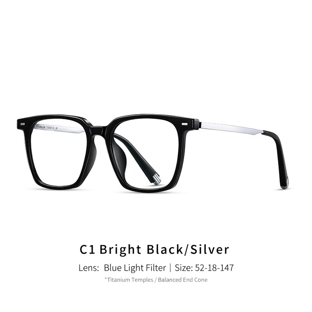 Eyeao Titanium Blue light blocking Optical frames TR4004