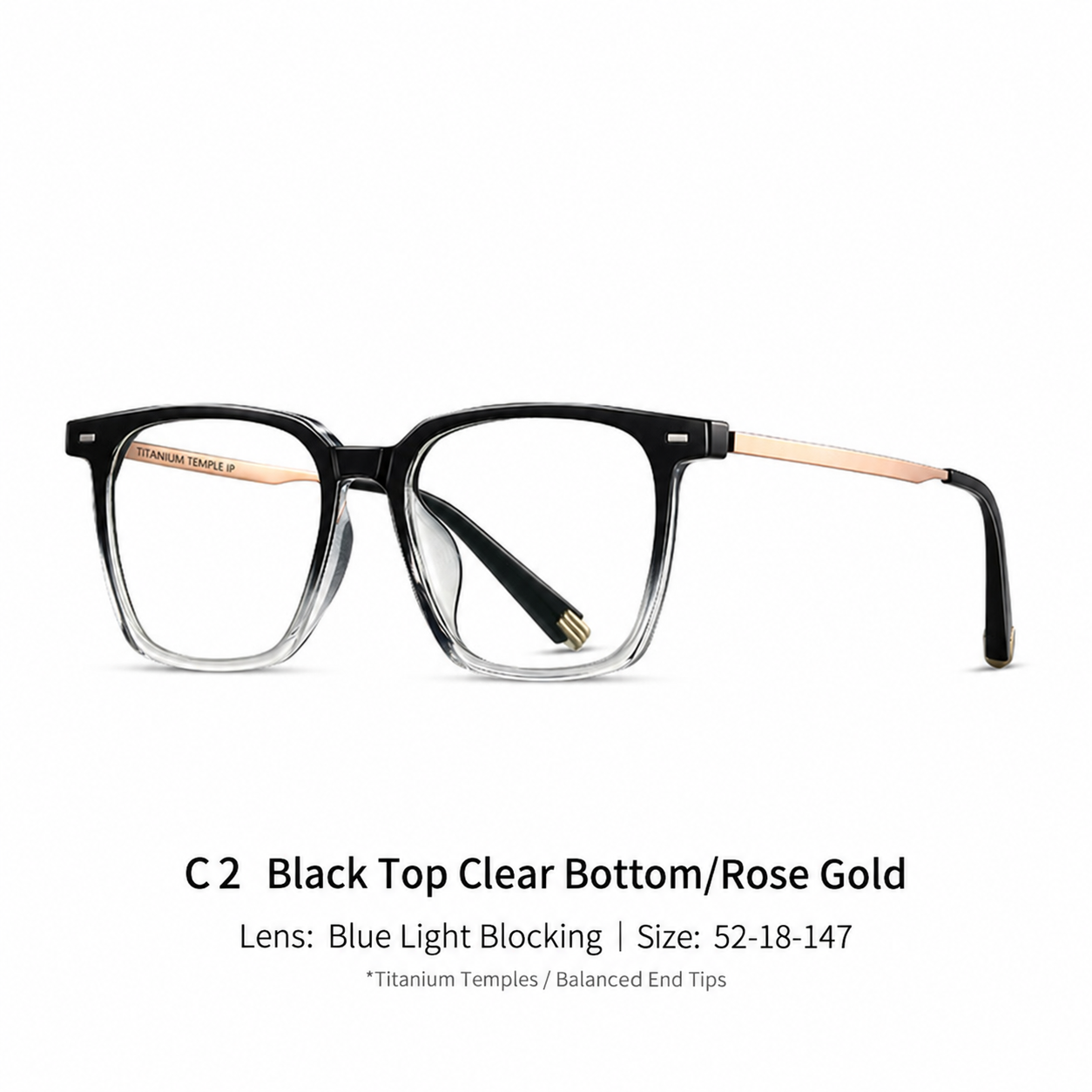 Eyeao Titanium Blue light blocking Optical frames TR4004