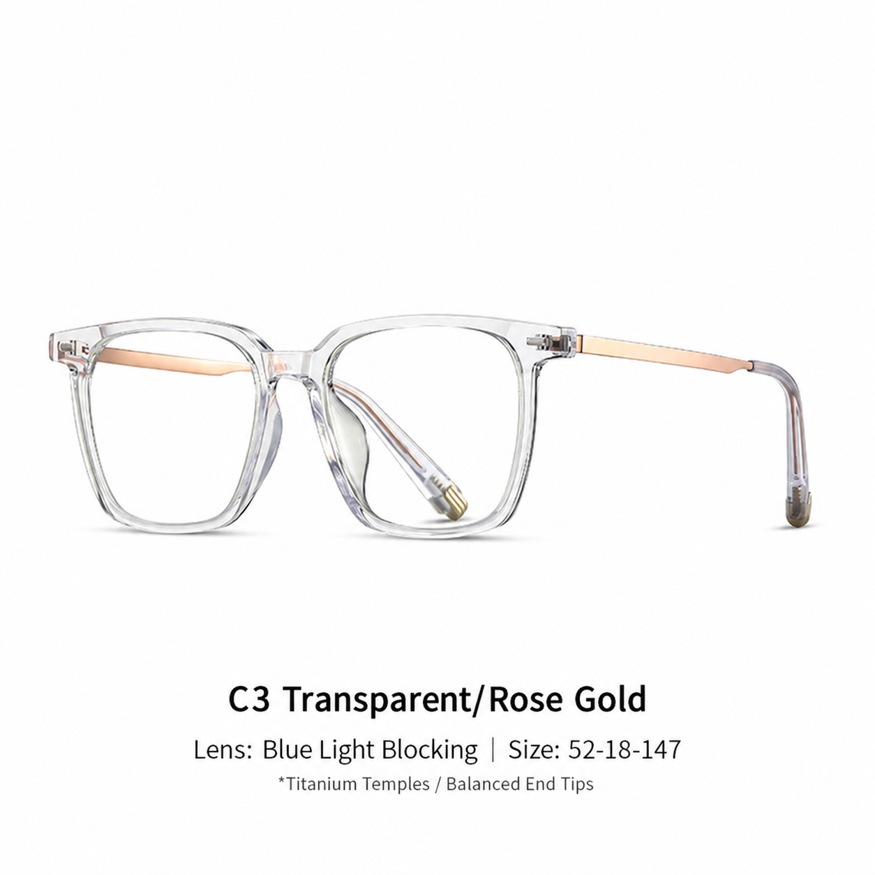 Eyeao Titanium Blue light blocking Optical frames TR4004