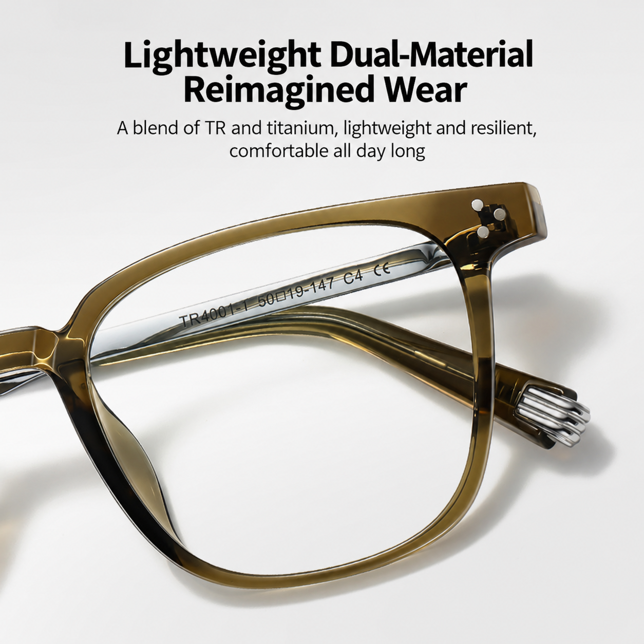 Eyeao Titanium Blue light blocking Optical frames TR4001