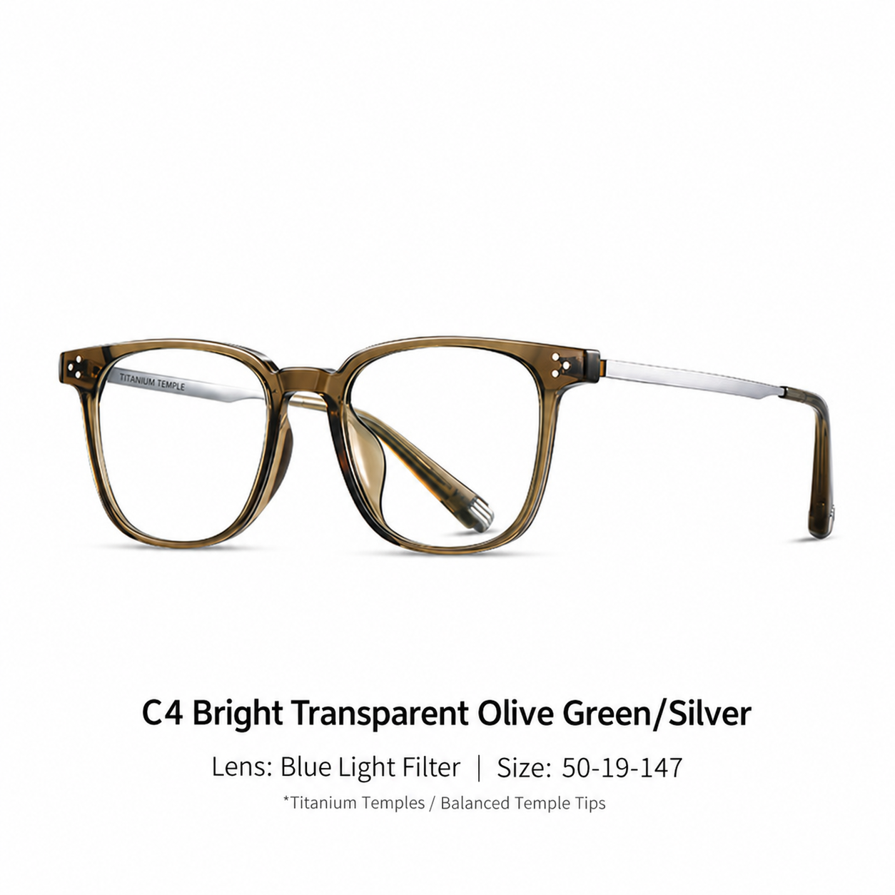 Eyeao Titanium Blue light blocking Optical frames TR4001