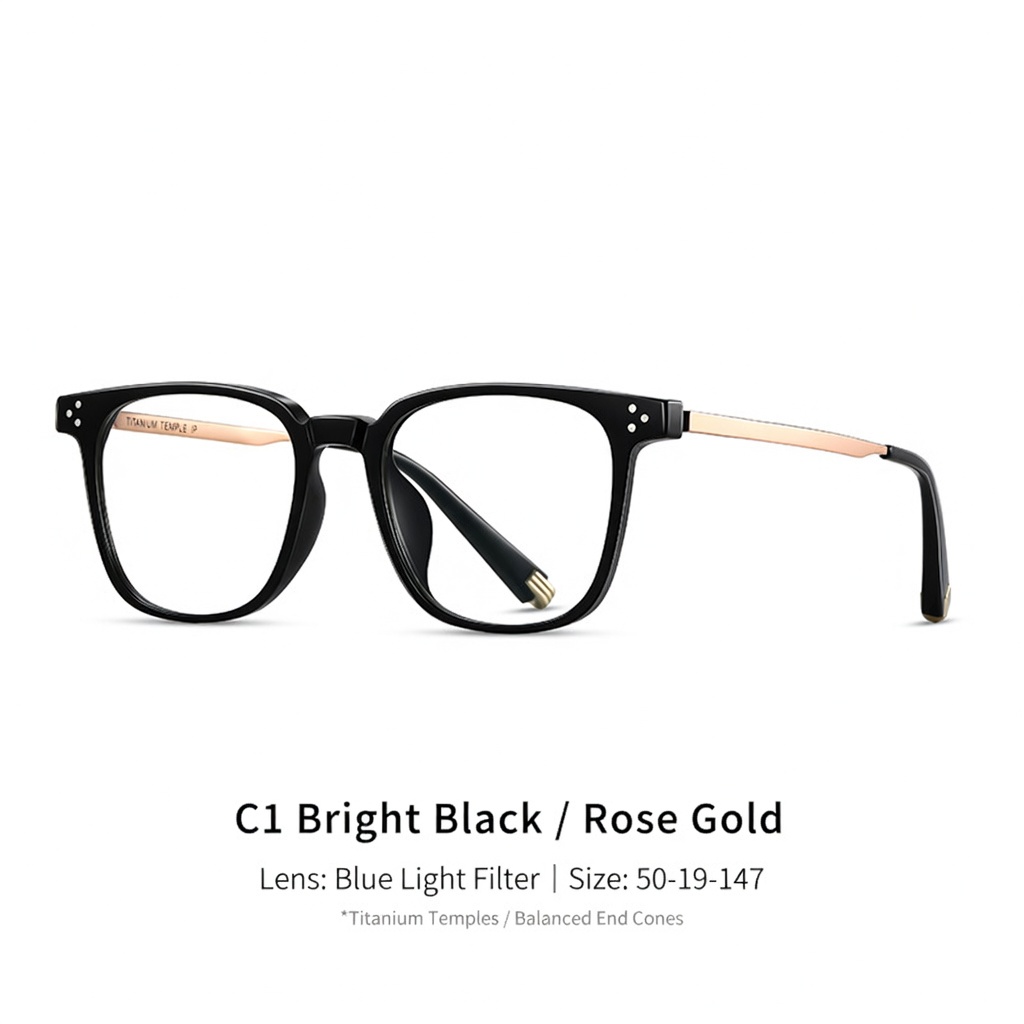 Eyeao Titanium Blue light blocking Optical frames TR4001