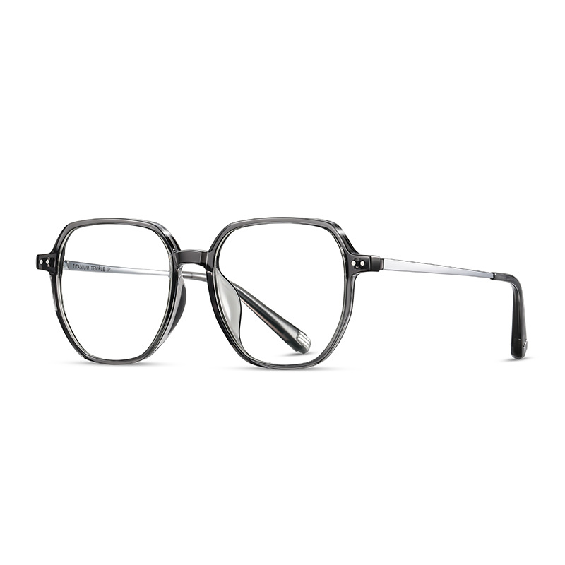 Eyeao Oval Titanium Blue light blocking Optical frames TR4002