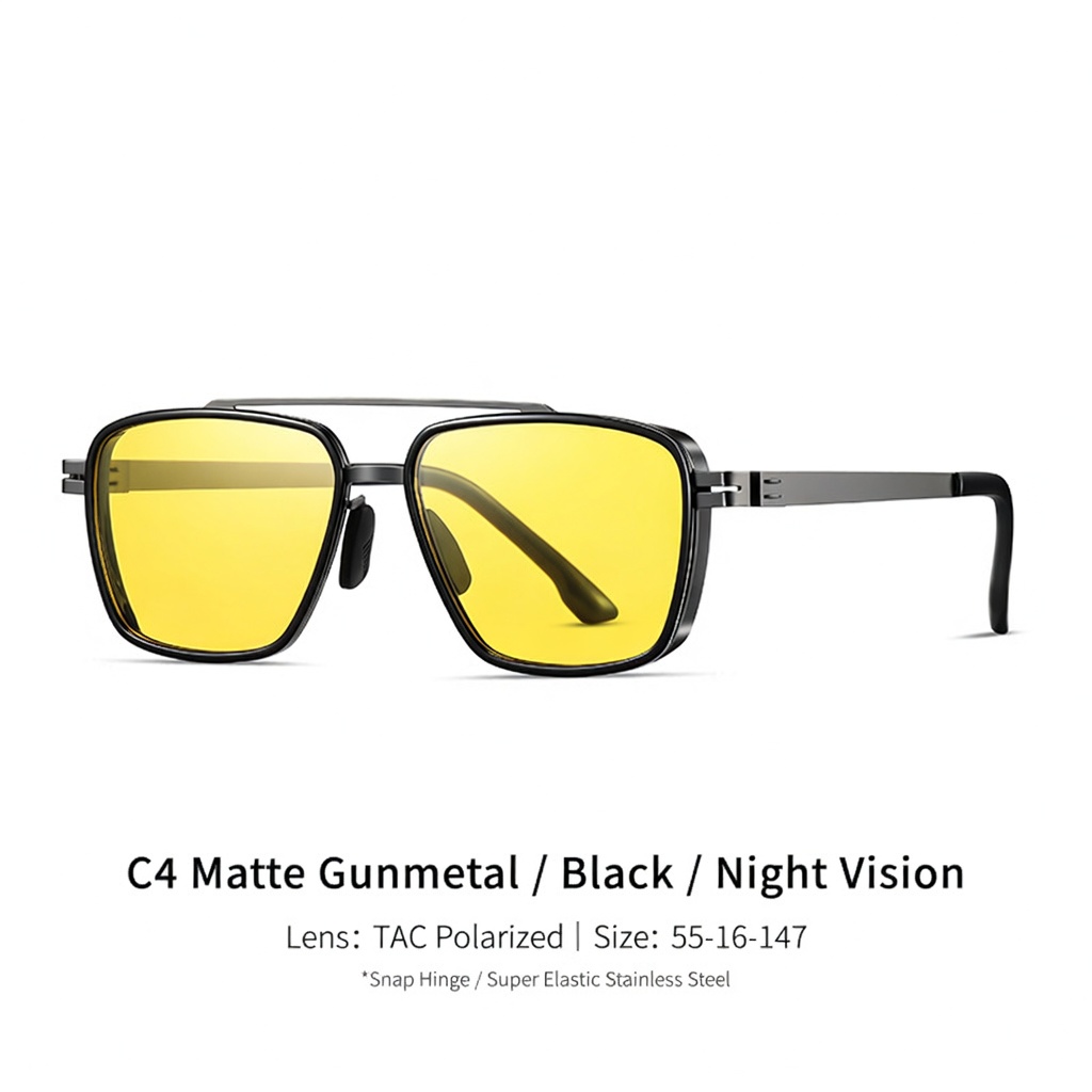 Eyeao Square Polarized Night driving Sunglasses S15227