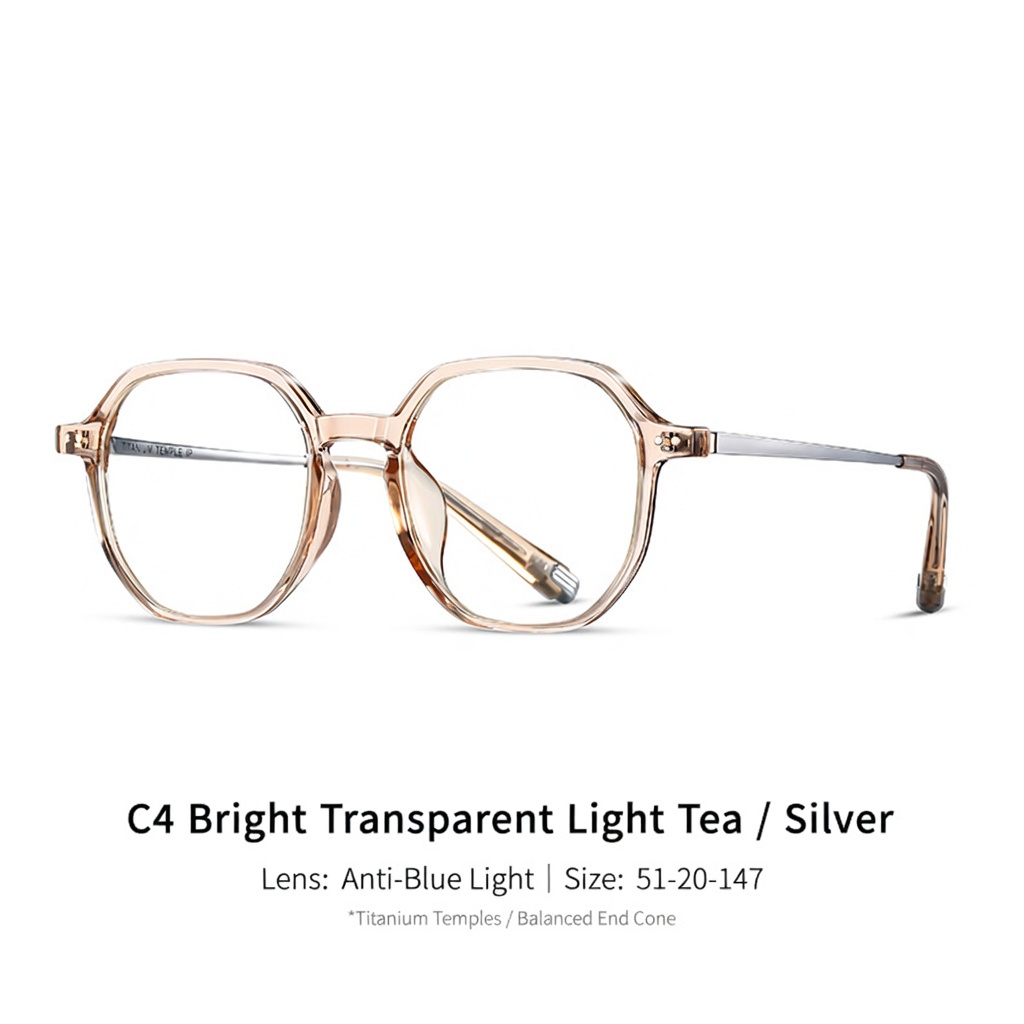 Eyeao Titanium Blue light blocking Optical frames TR4005