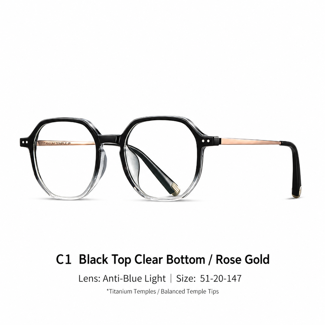 Eyeao Titanium Blue light blocking Optical frames TR4005