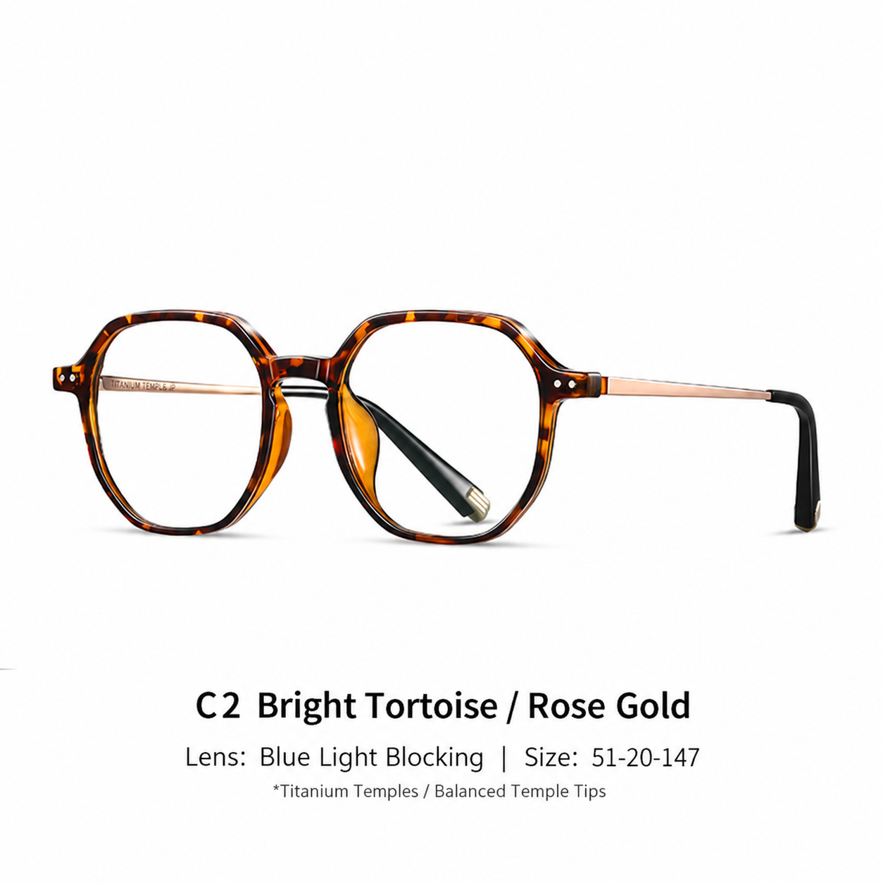 Eyeao Titanium Blue light blocking Optical frames TR4005