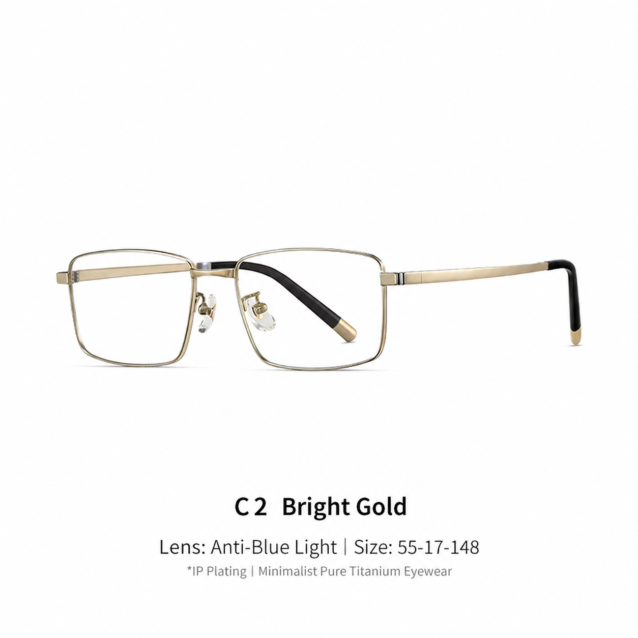 Eyeao Titanium Blue light blocking Optical frames LE8016
