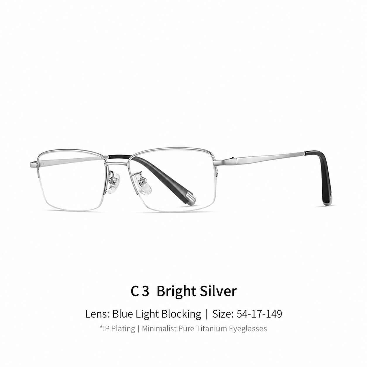 Eyeao Titanium Blue light blocking Optical frames LE8028