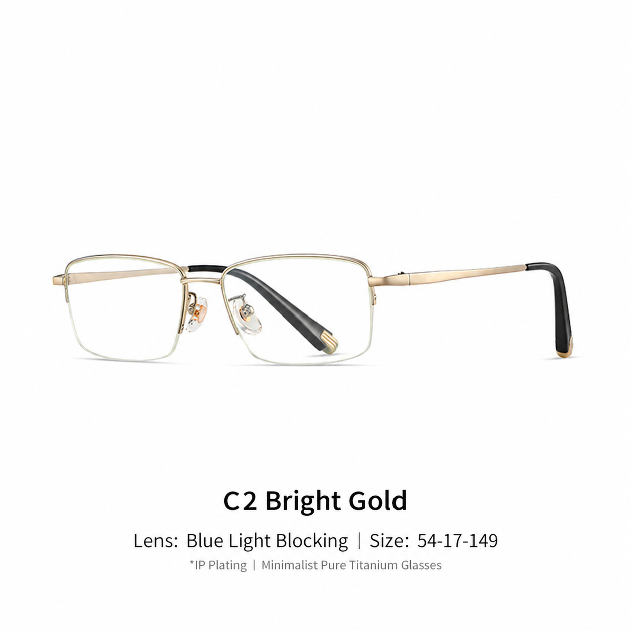 Eyeao Titanium Blue light blocking Optical frames LE8028