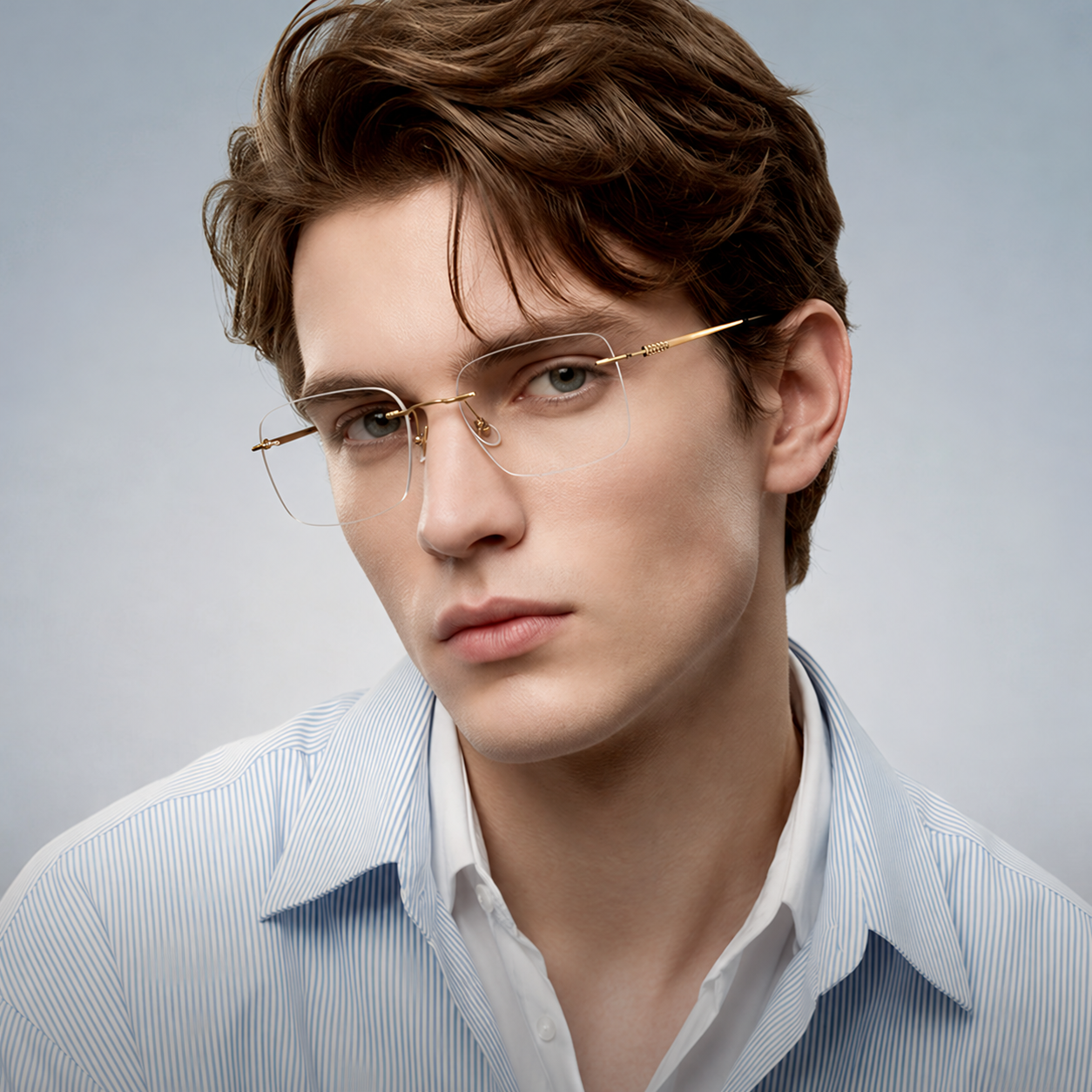 Eyeao Titanium Blue light blocking Optical frames LE8026