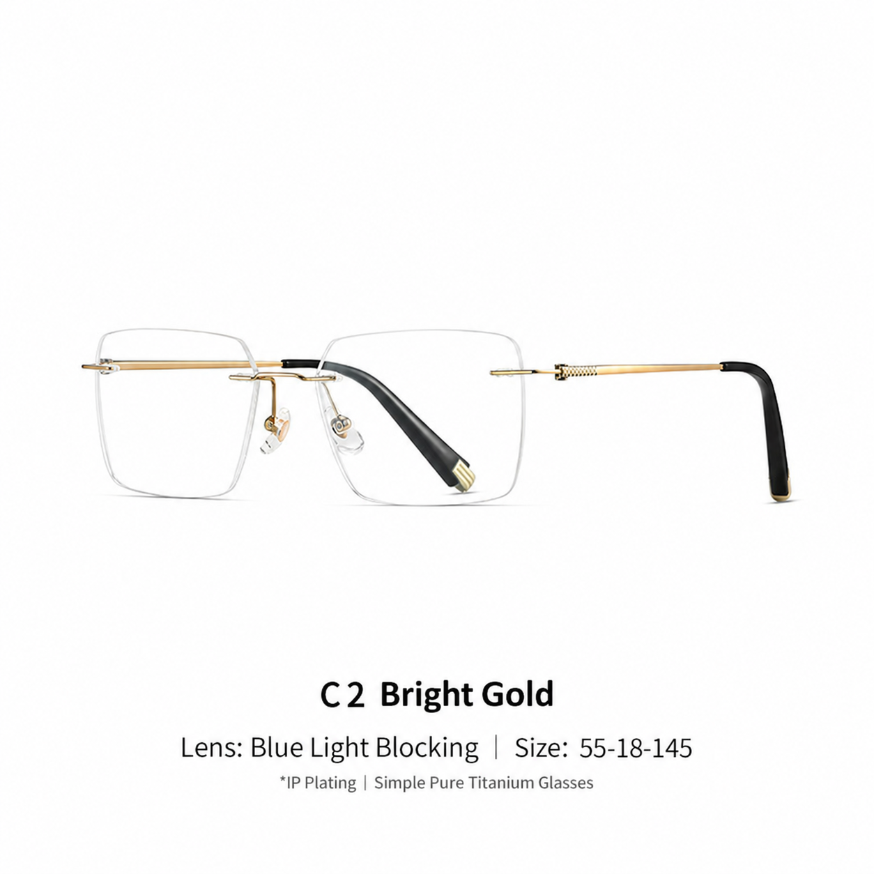 Eyeao Titanium Blue light blocking Optical frames LE8026