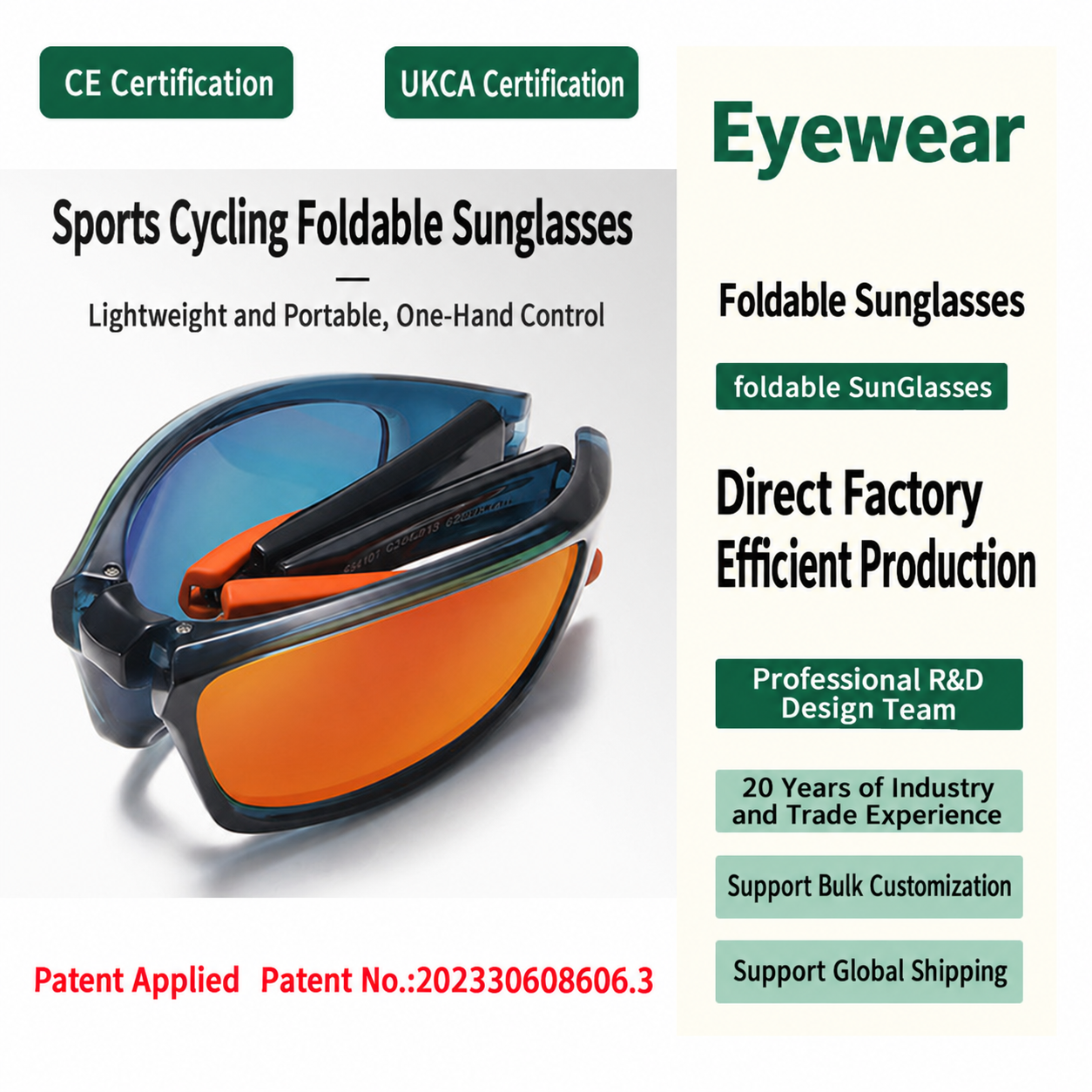 Eyeao Windproof Polarized Cycling glasses