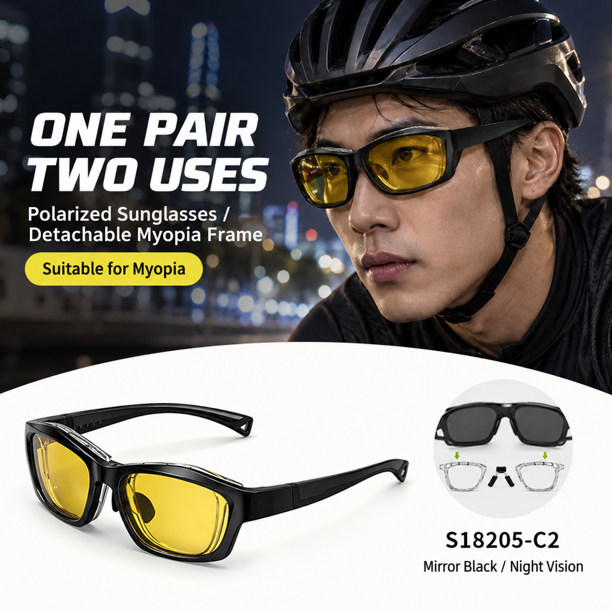 Eyeao Polarized Sports sunglasses S18205