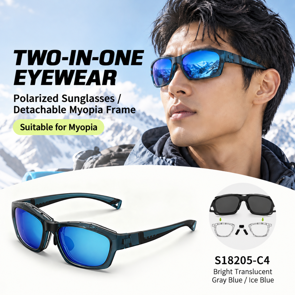 Eyeao Polarized Sports sunglasses S18205