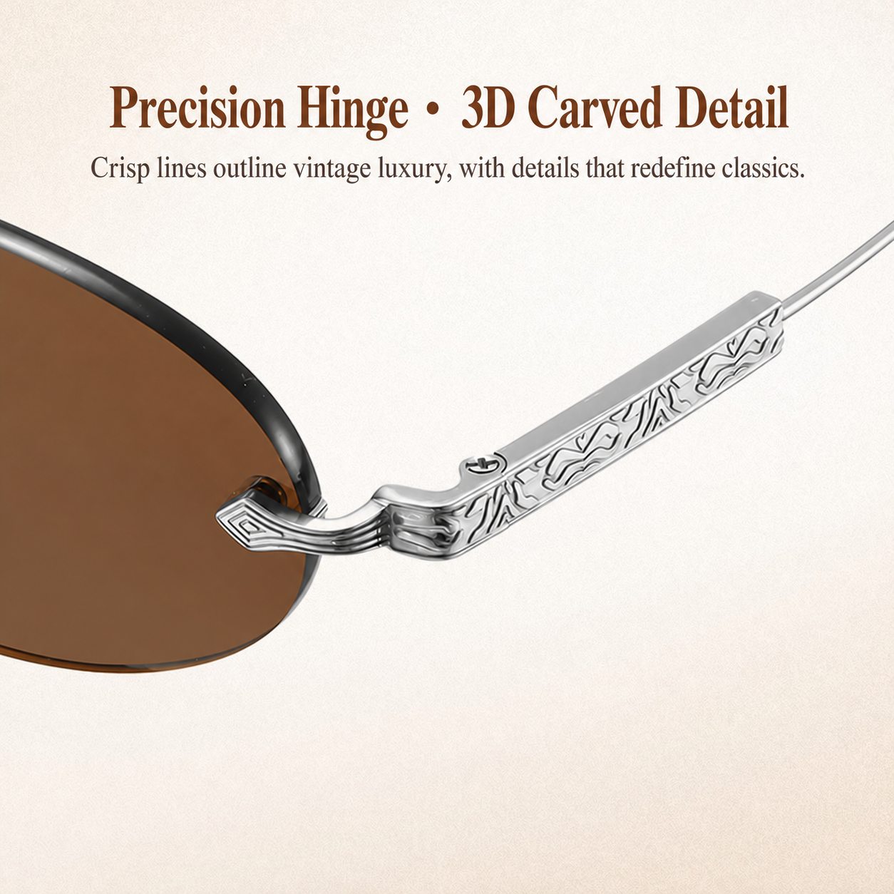 Eyeao Oval Pure titanium UV400 Sunglasses S62104
