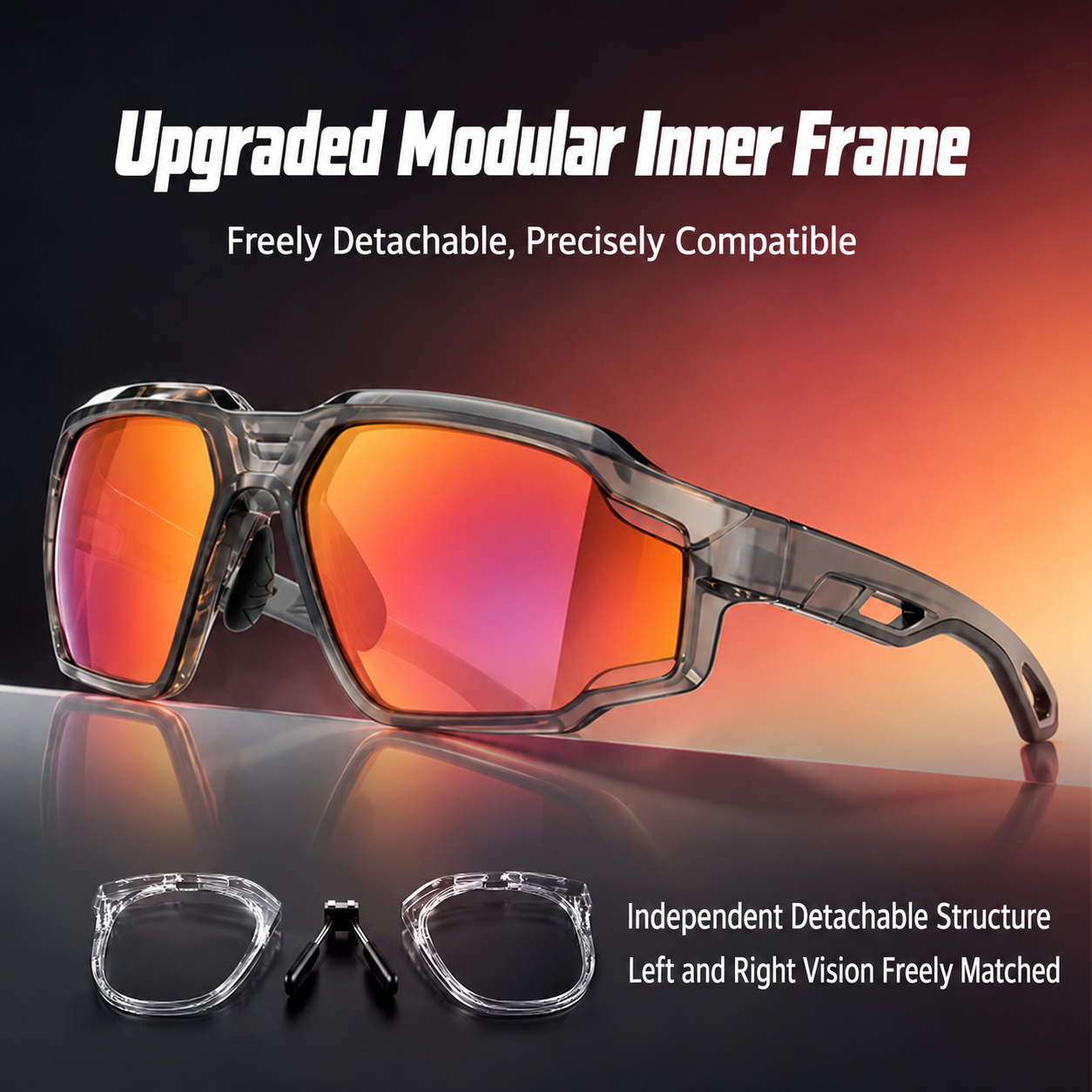 Eyeao Windproof Polarized Sports sunglasses S18207