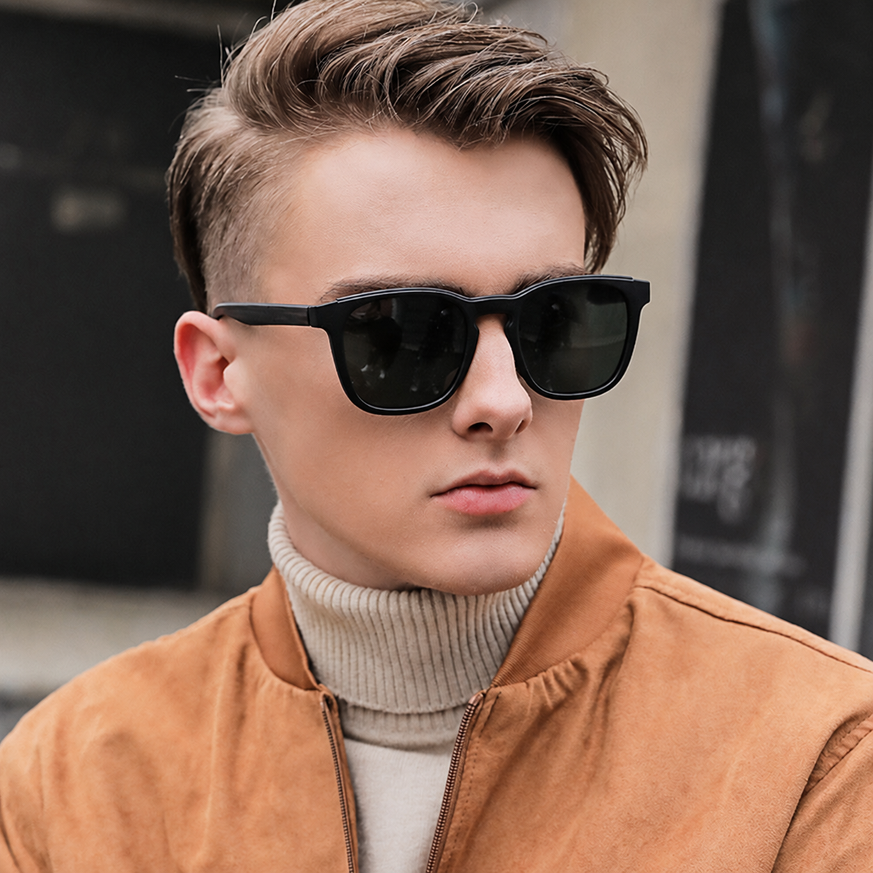 Eyeao Square TR90 Polarized Sunglasses