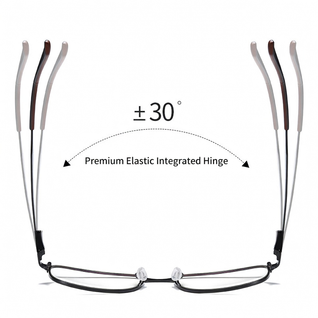 Eyeao Square Metal Blue light blocking Optical frames