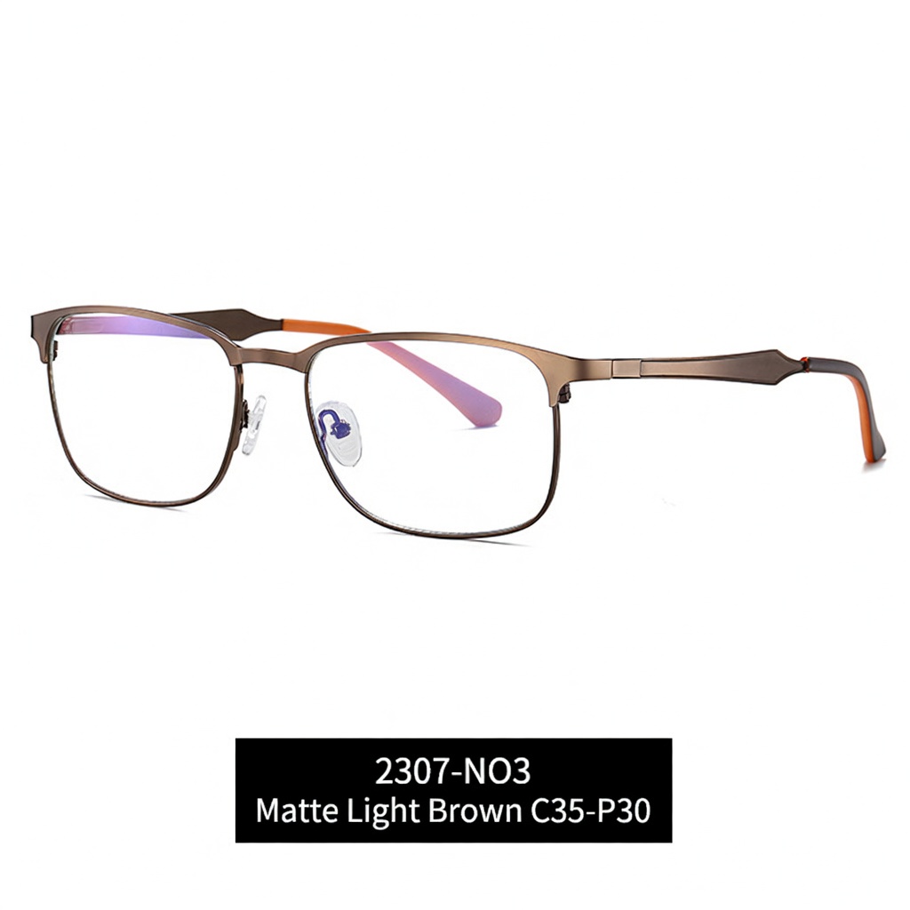 Eyeao Square Metal Blue light blocking Optical frames