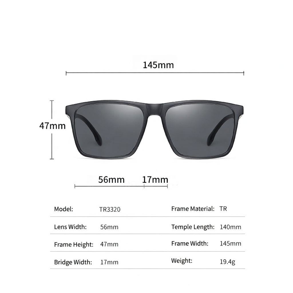 Eyeao Polarized Sunglasses TR3320