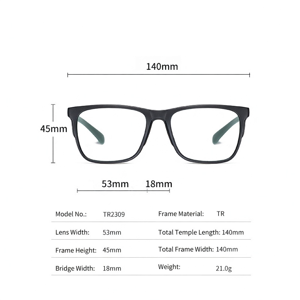 Eyeao Blue light blocking Optical frames TR2309