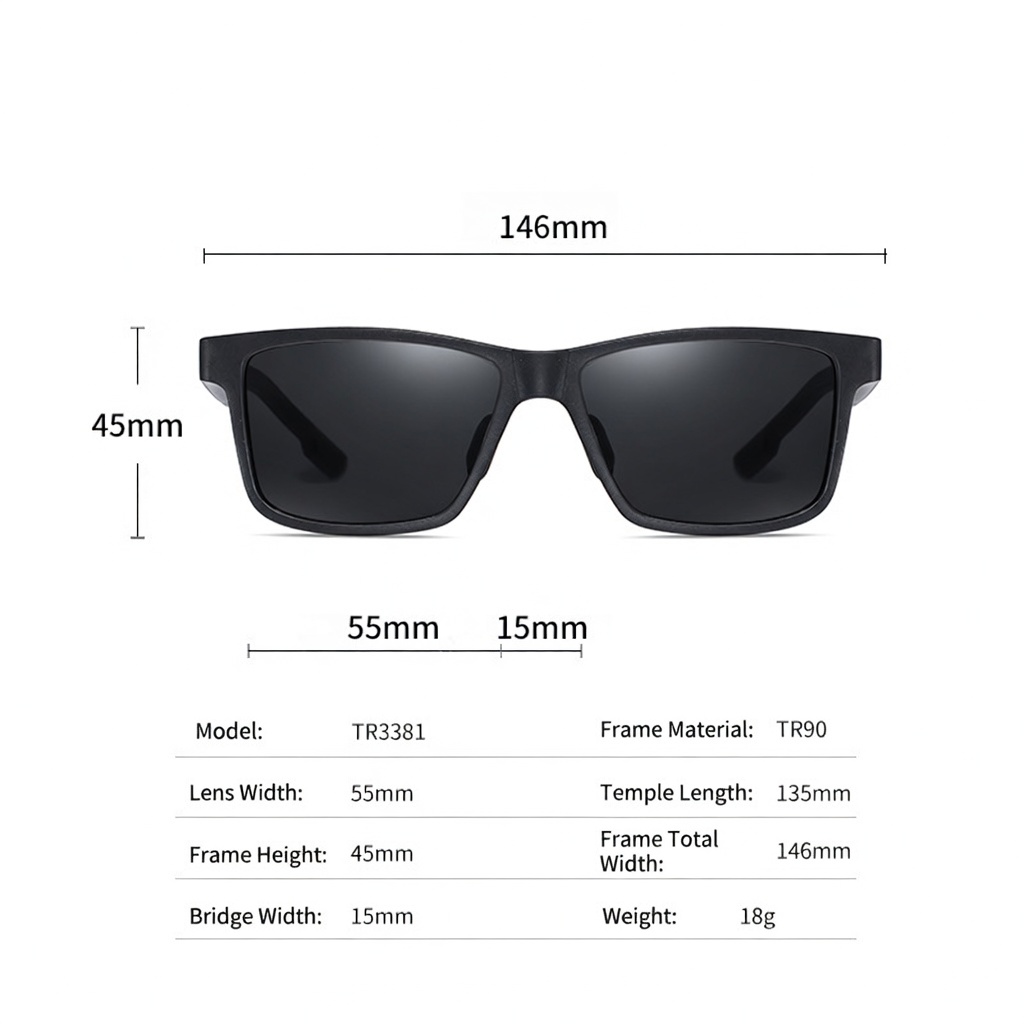 Eyeao Polarized Night driving Cycling glasses TR3381