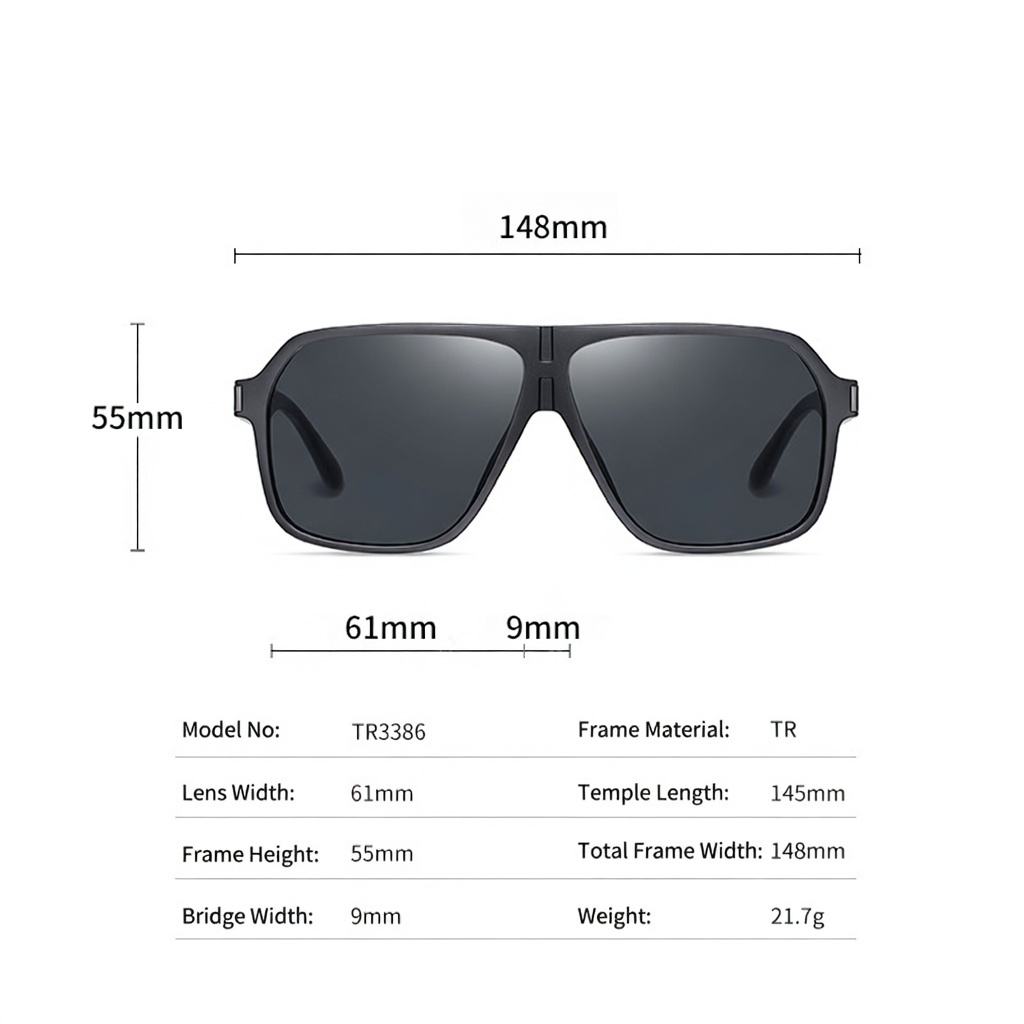 Eyeao Polarized Sunglasses TR3386