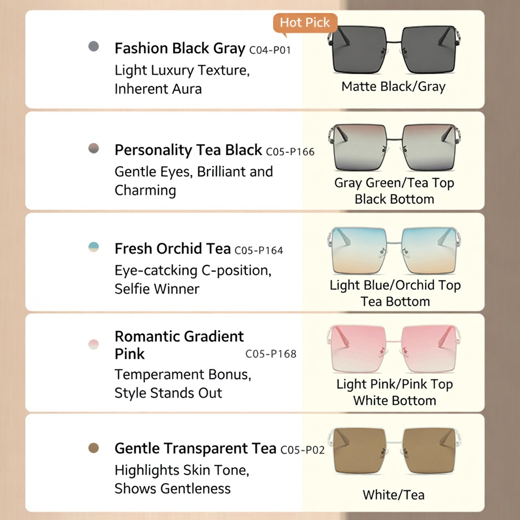 Eyeao Square Polarized Sunglasses LS311