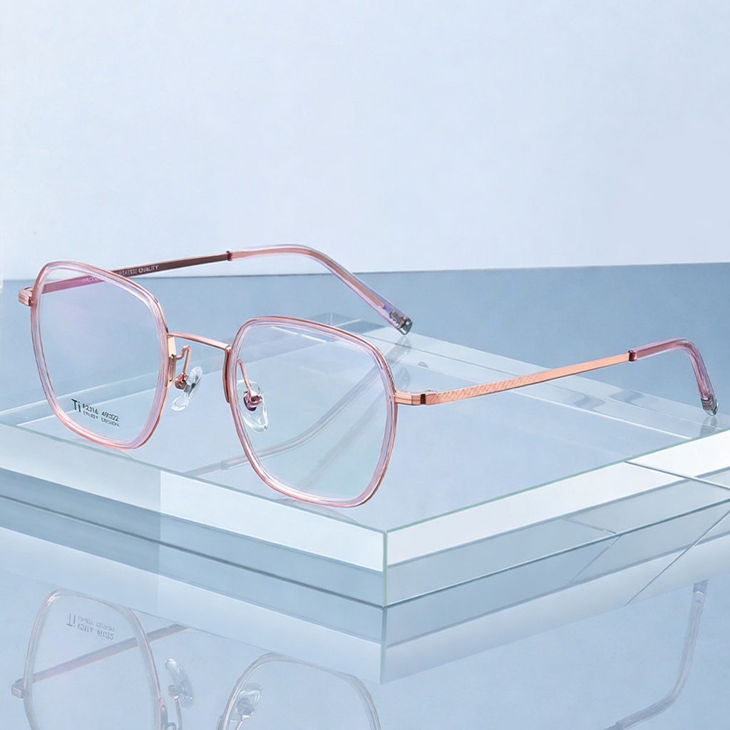 Eyeao Acetate Pure titanium Optical frames R2316