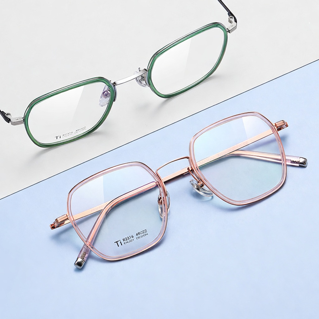 Eyeao Acetate Pure titanium Optical frames R2316