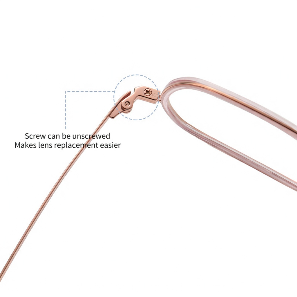 Eyeao Acetate Pure titanium Optical frames R2316