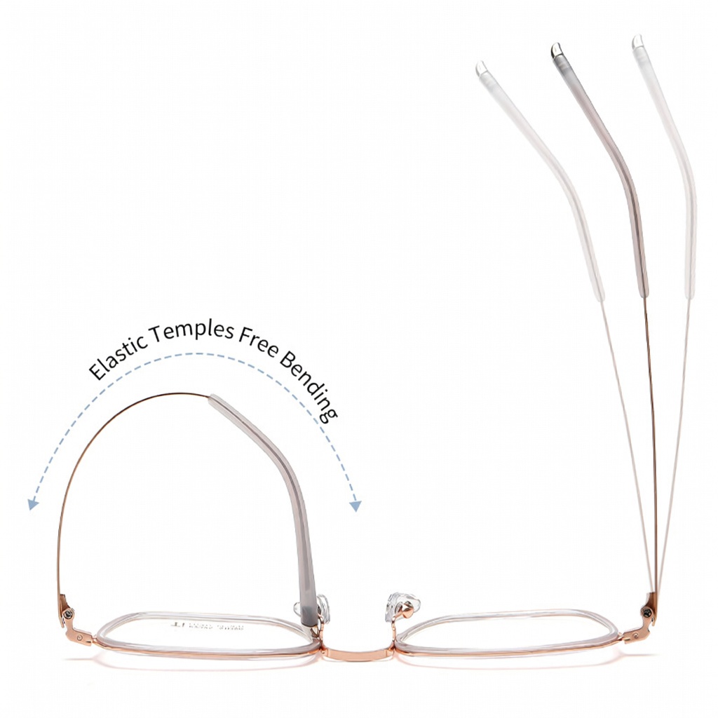 Eyeao Square Acetate Pure titanium Optical frames R2325