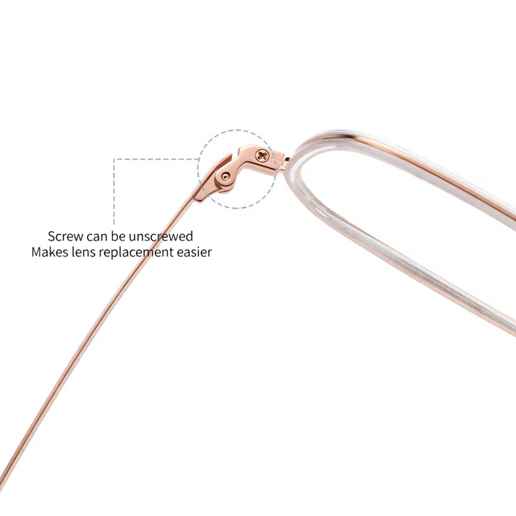 Eyeao Square Acetate Pure titanium Optical frames R2325