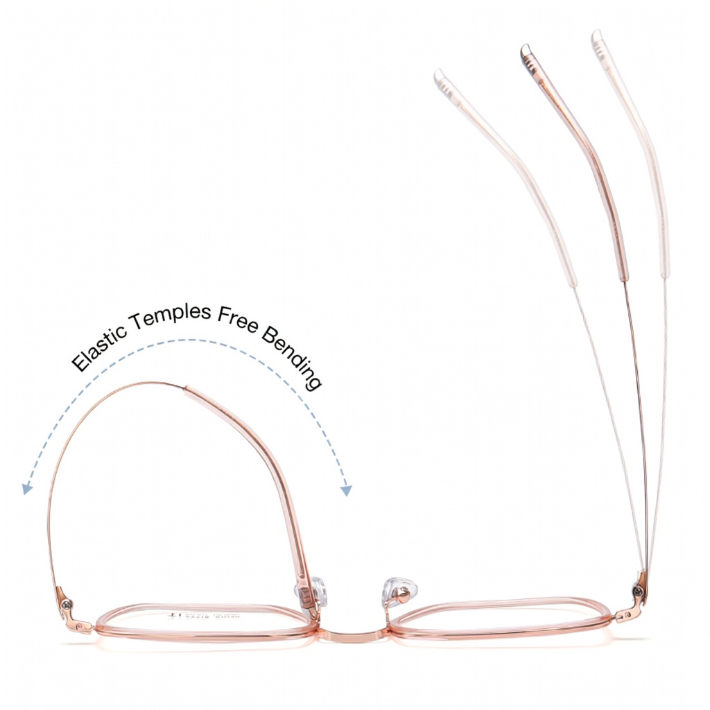 Eyeao Square Pure titanium Acetate Optical frames R2318