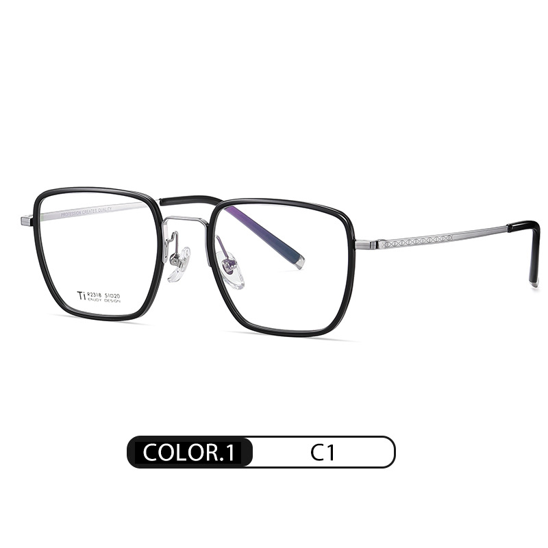 Eyeao Square Pure titanium Acetate Optical frames R2318